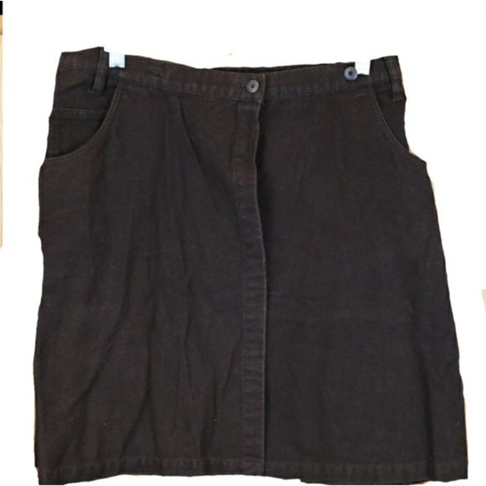 Eddie Bauer Brown Corduroy Mini Skirt 4 Petite